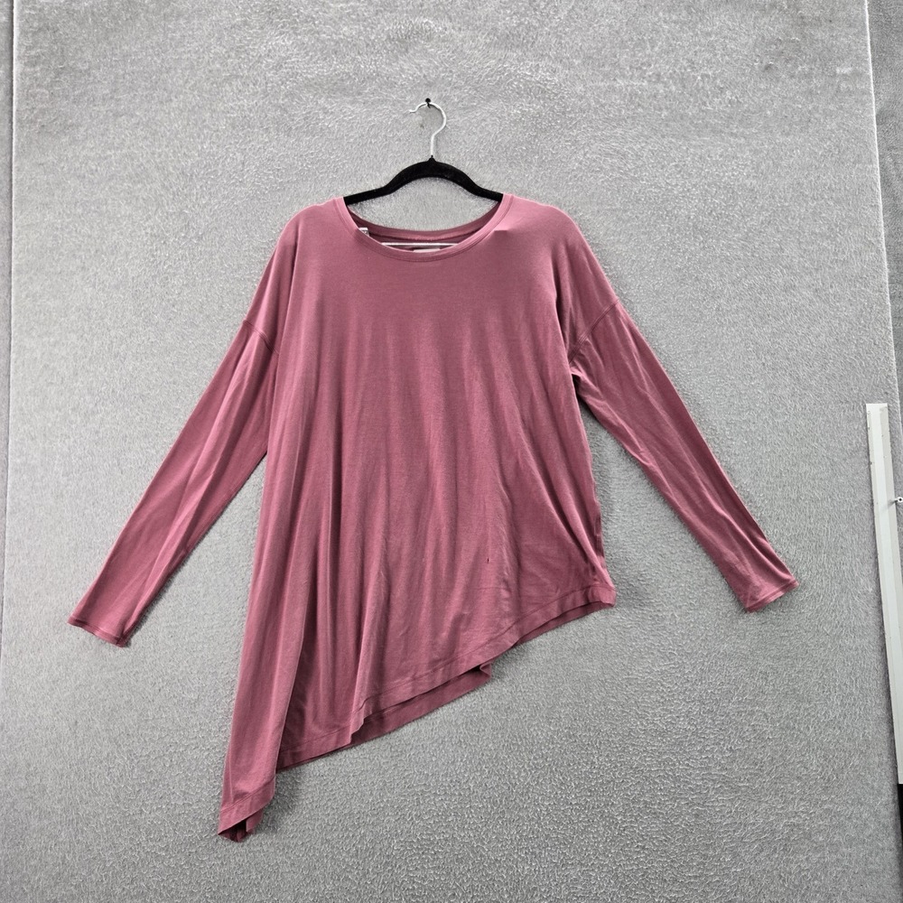 Lululemon Women Shirt 8 Pink To The Point Activewear Crew Neck READ